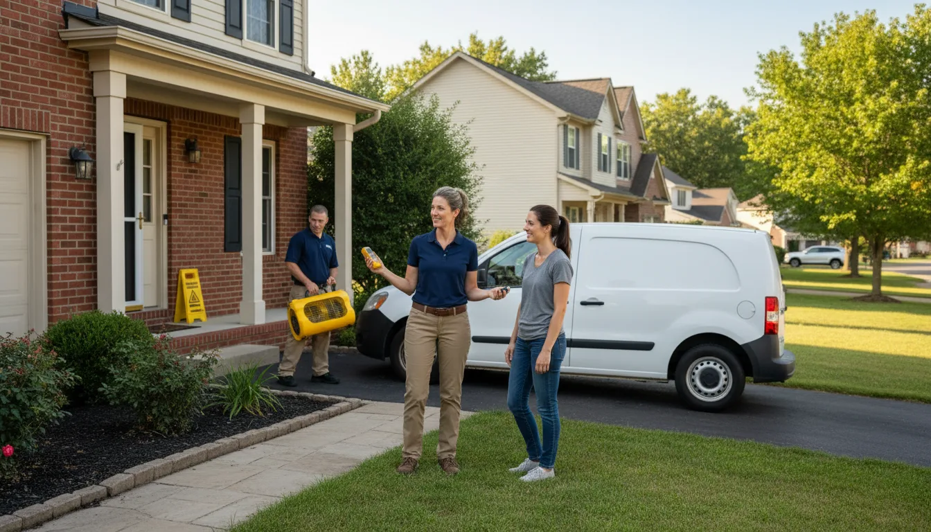 Residential water damage restoration in Grafton, NE